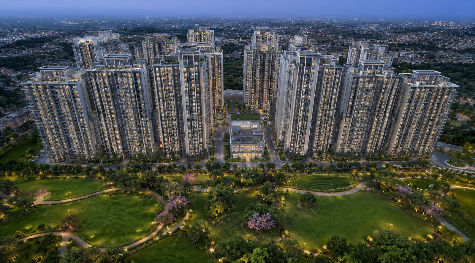 High-rise residential architecture rendering 8