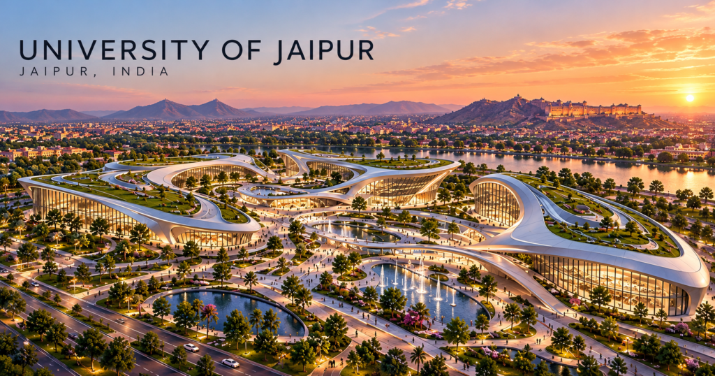 University of Jaipur at Sunset